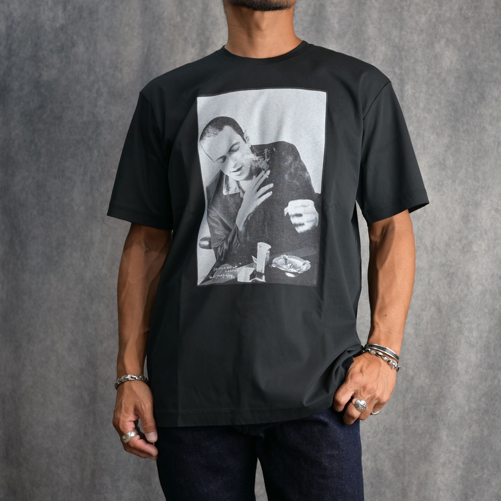 ISAMU KATAYAMA BACKLASH - × FIXER フォトプリント Tシャツ （BLACK