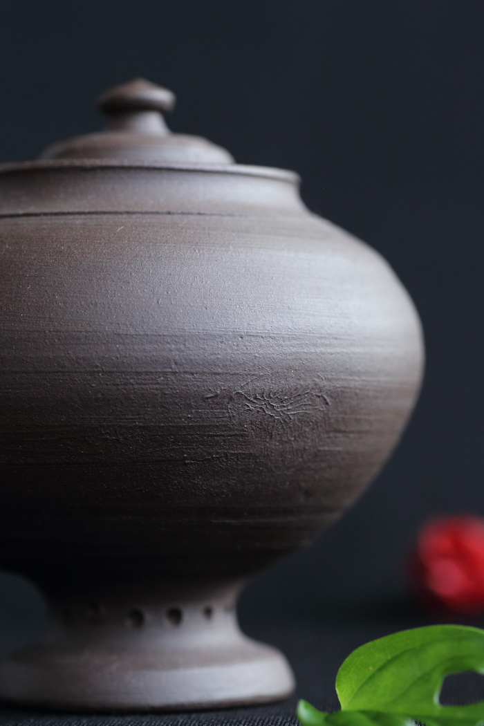 中国国家工芸美術大師 範春花製 款 老紫泥扁腹急須/煎茶碗セット