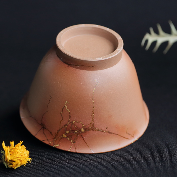 中国 色絵 蝙蝠山水文 煎茶碗 五客 桐箱 M R6397E 中国 色絵 蝙蝠山水
