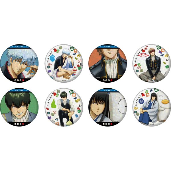 銀魂 メガネ描き下ろし 缶バッジ6種セット ラスト1セットです 銀魂