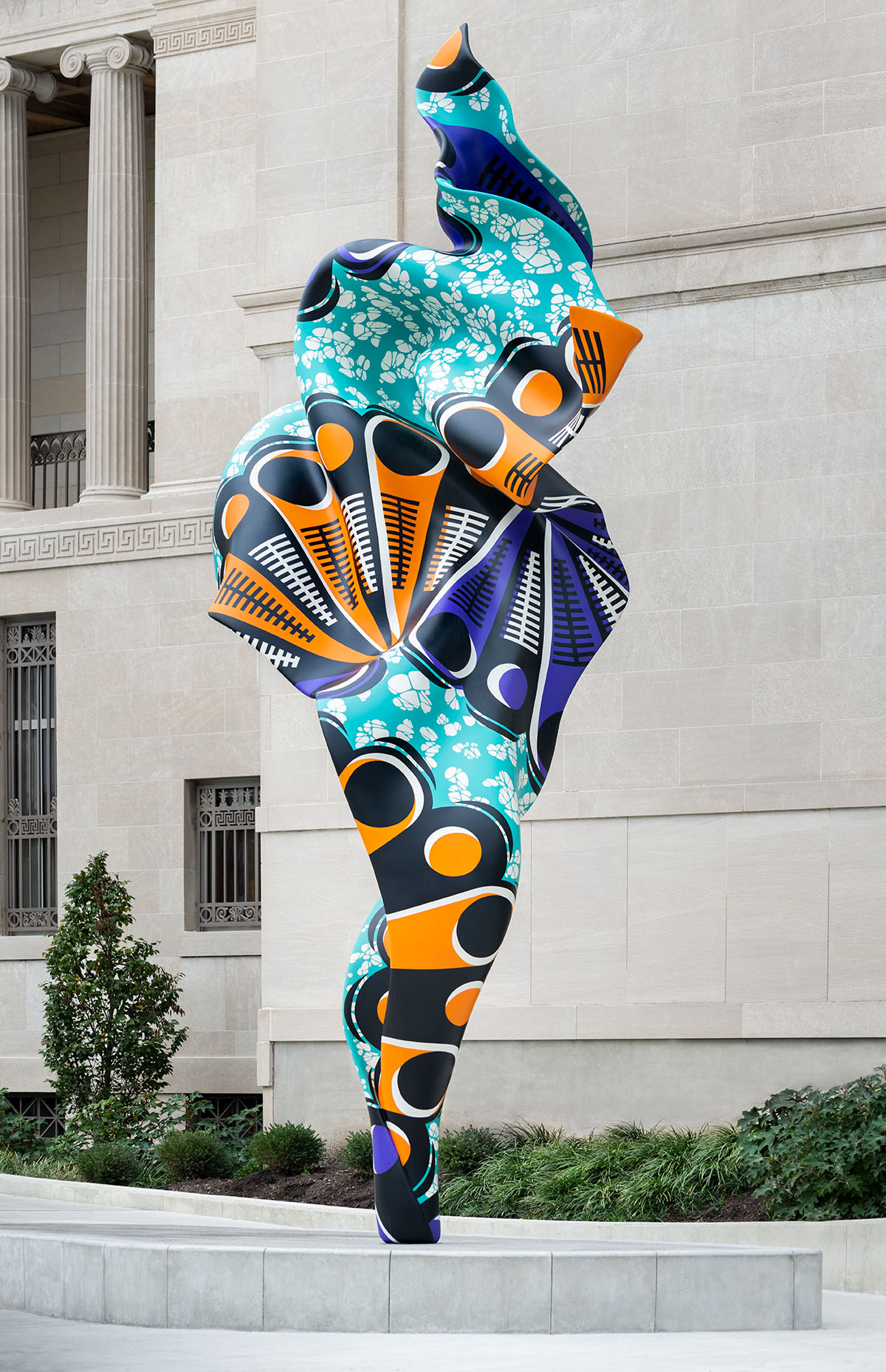 Outdoor Art: Yinka Shonibare's Wind Sculpture (SG) IX - Cincinnati