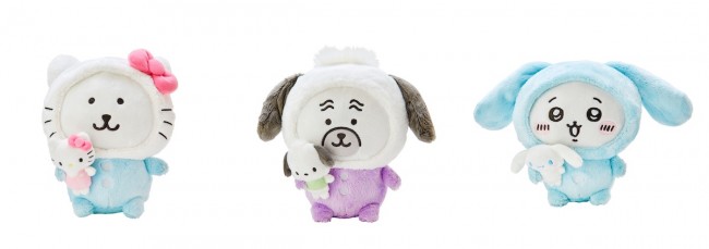 サンリオちいかわぬいぐるみ マイメロハチワレ マスコット ブローチ