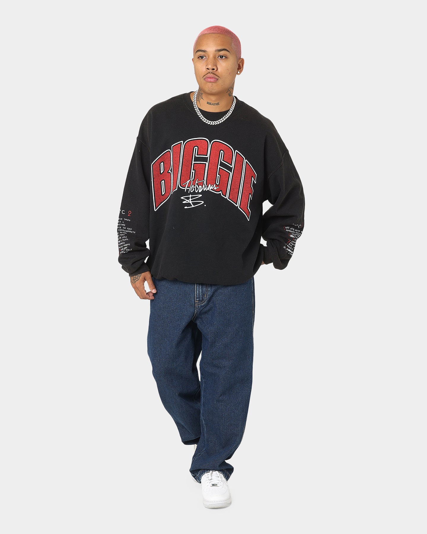 ミュージシャン STILLAS THE NOTORIOUS B.I.G. CREWNECK L STILLAS THE