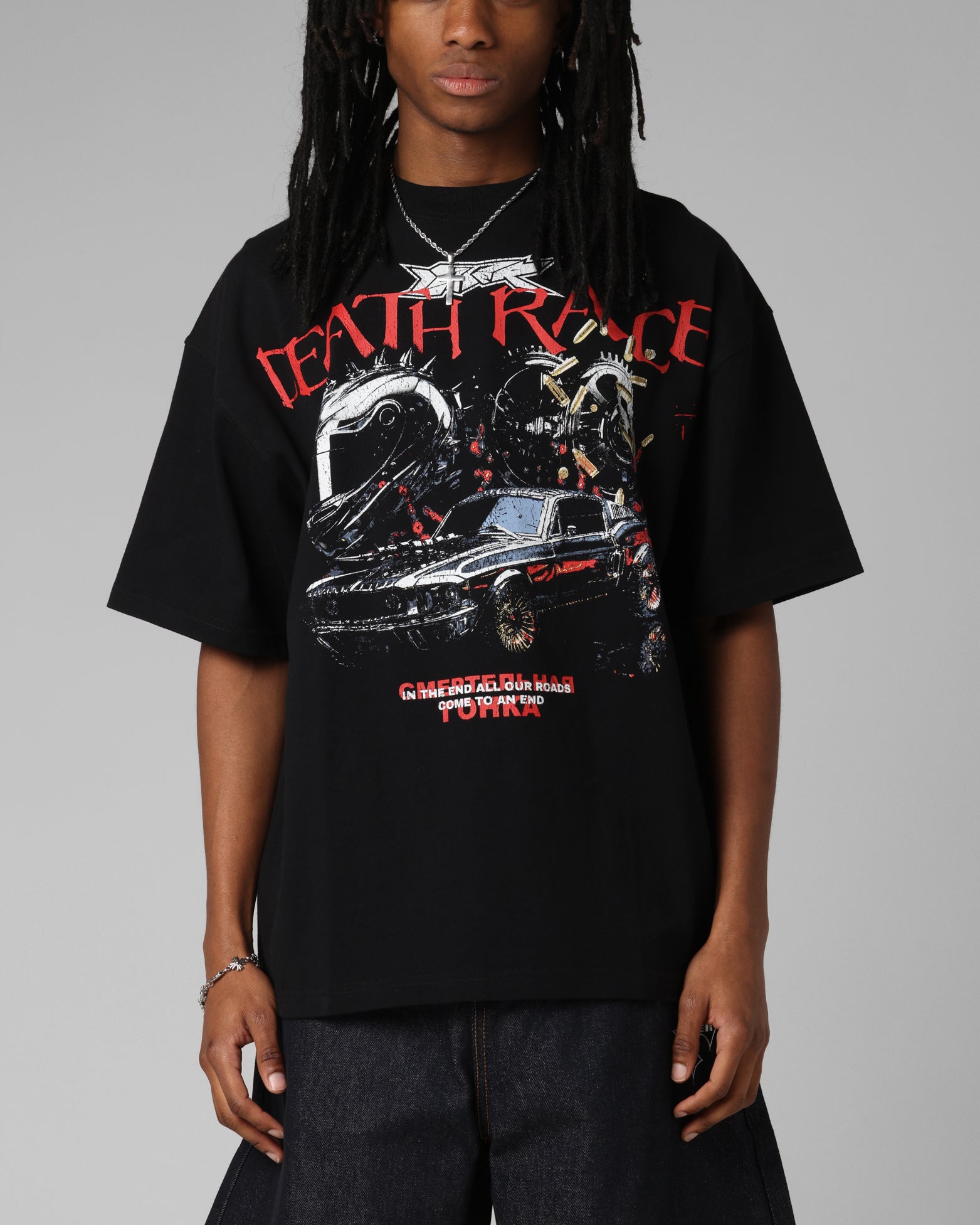 Loiter Death Race Vintage T-Shirt Black | Culture Kings US