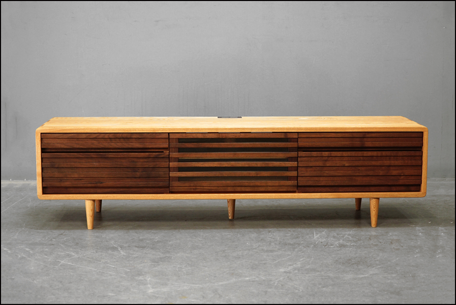 ACTUS アクタス シンフォニー テレビボード 引出し付き タモ材