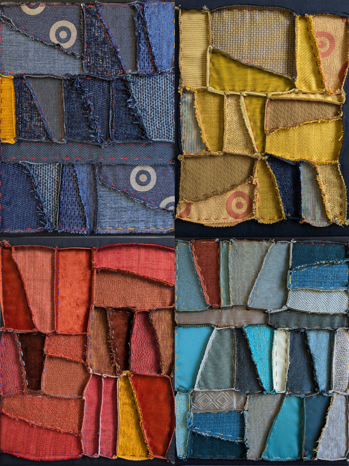 Inside Out Art Quilt Series - ANY Texture - Textile Art by Zwia Lipkin