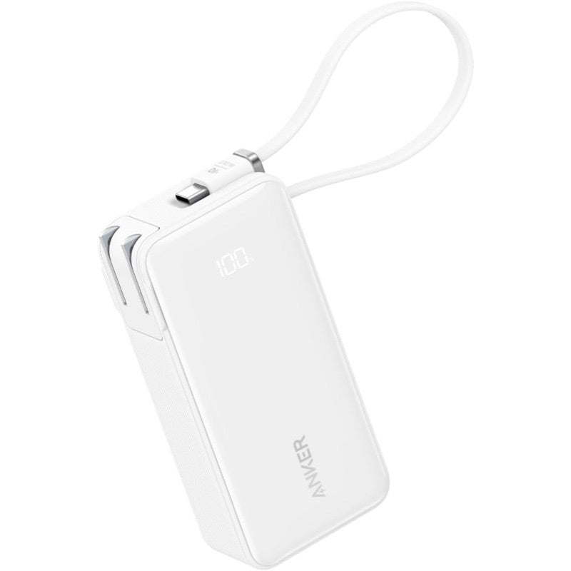 Anker Power Bank (10000mAh, Fusion, Built-In USB-C ケーブル