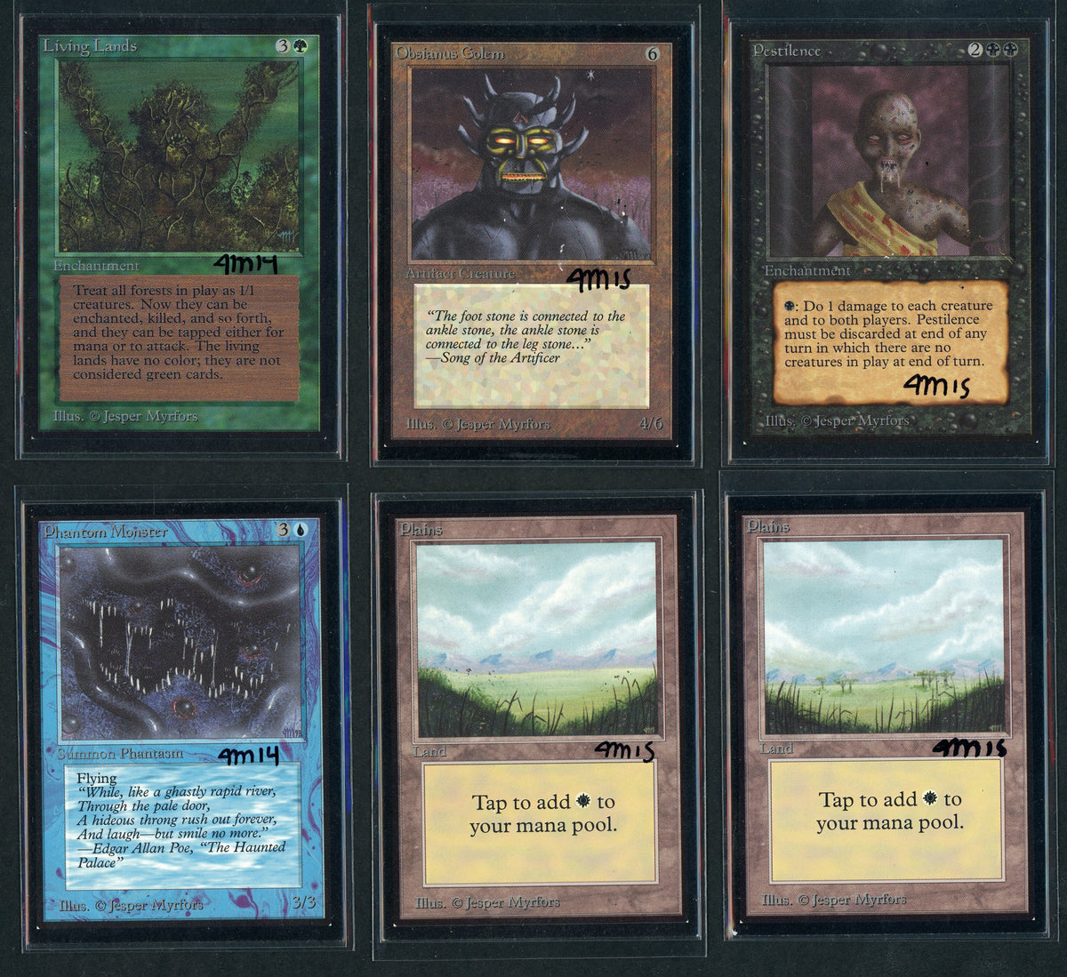 Jesper Myrfors Complete Set - Painted - Artist Proof Beta Edition