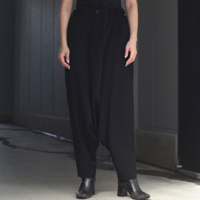 Yohji Yamamoto 18aw サスペンダー付きサルエルスカートパンツ Yohji