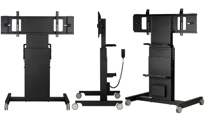 送料無料】国産テレビスタンド 電子黒板用電動昇降装置付スタンド (MH