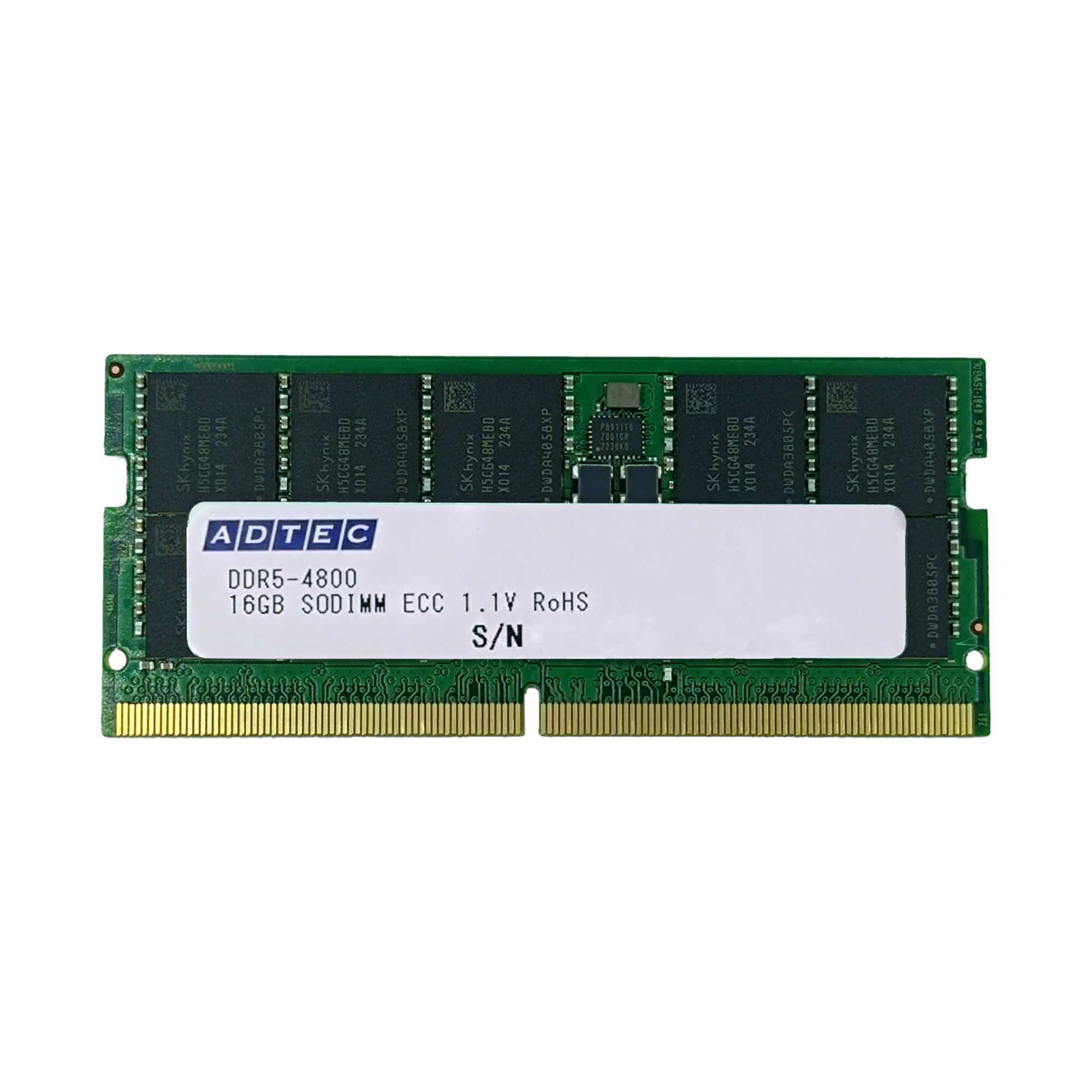 ノート型ワークステーション用メモリ (SODIMM ECC) - 株式会社アドテック