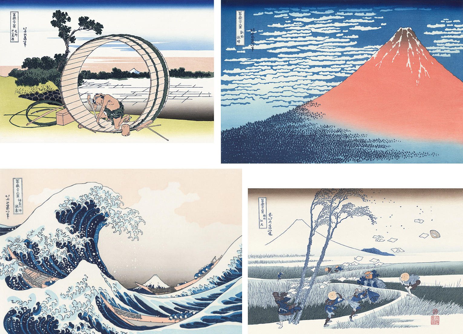 葛飾北斎『富嶽三十六景 』手摺木版画 23集46枚 悠々洞出版