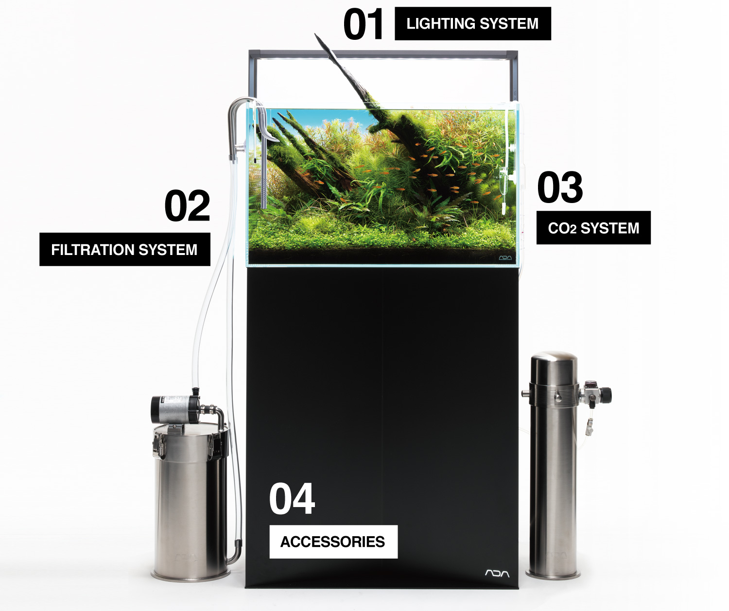 90cm水槽&キャビネット ADA製品多数！引き取りのみ販売 CO2ボンベ付き！