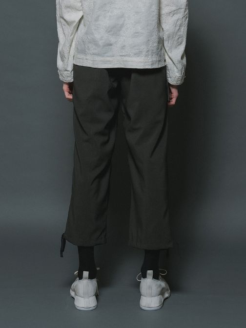 The Viridi-anne - 撥水イージークロップドパンツ (B-OLIVE DRAB