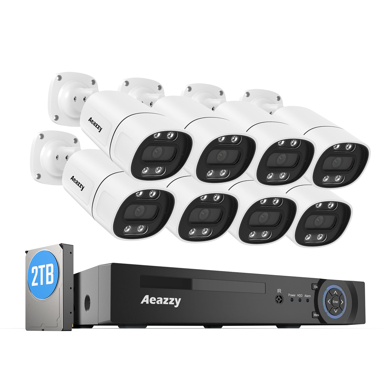 Aeazzy 防犯カメラ 4台セット 3TBストレージ さくら Aeazzy 防犯カメラ