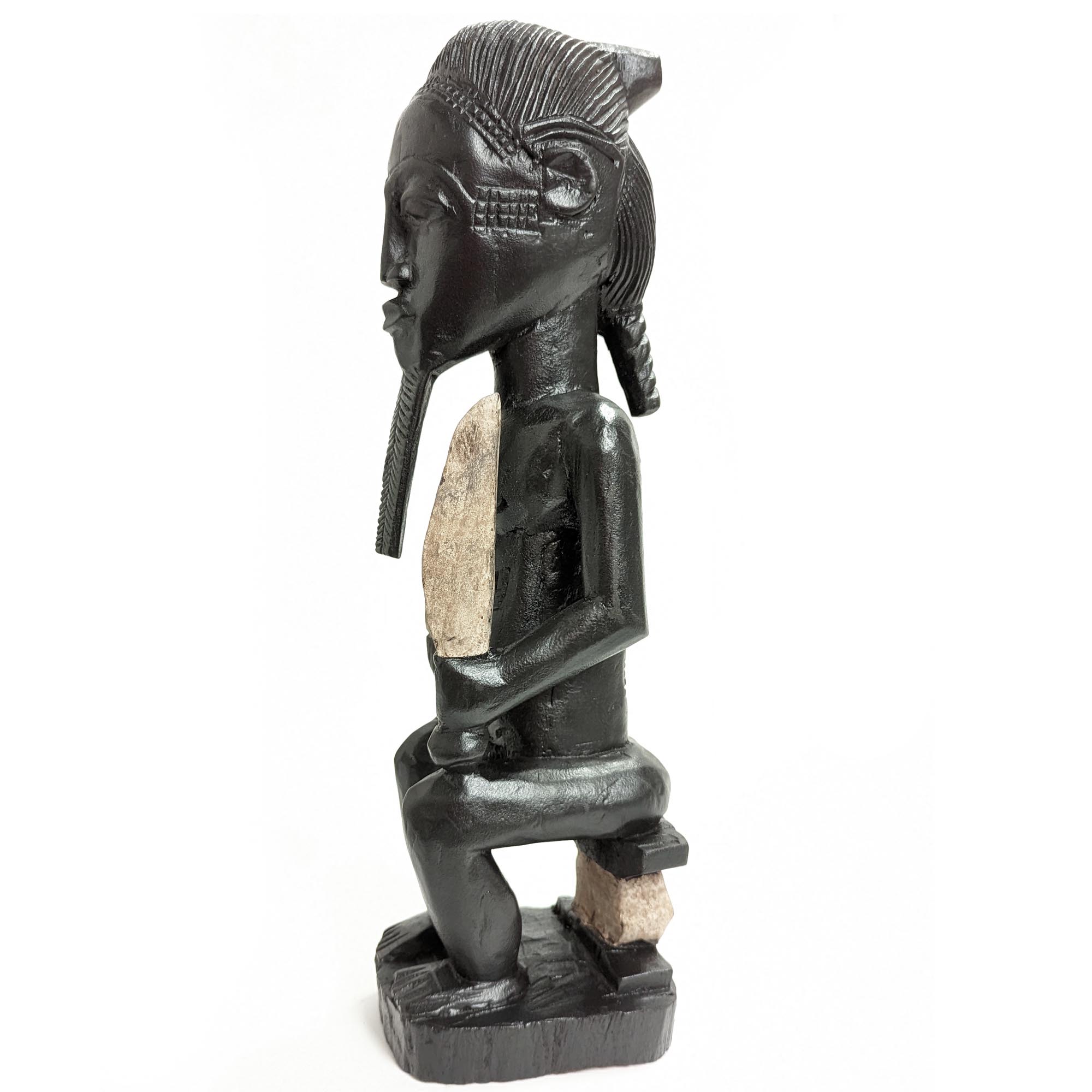 古いアフリカの木像 アンティーク プリミティブ バウレ族 バマナ族