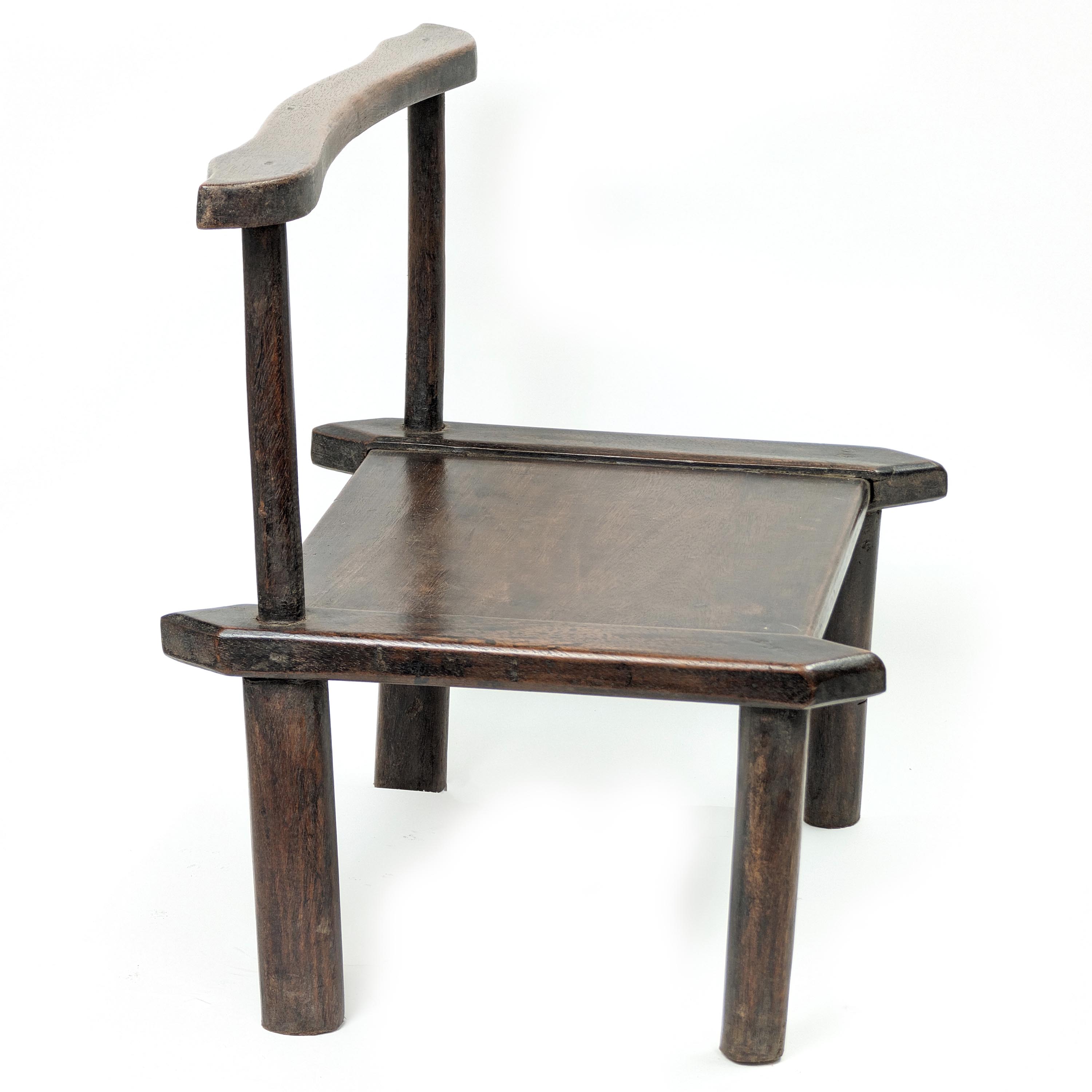 アフリカコートジボアールバウレ族アンティーク曲げ木椅子インテリア花台