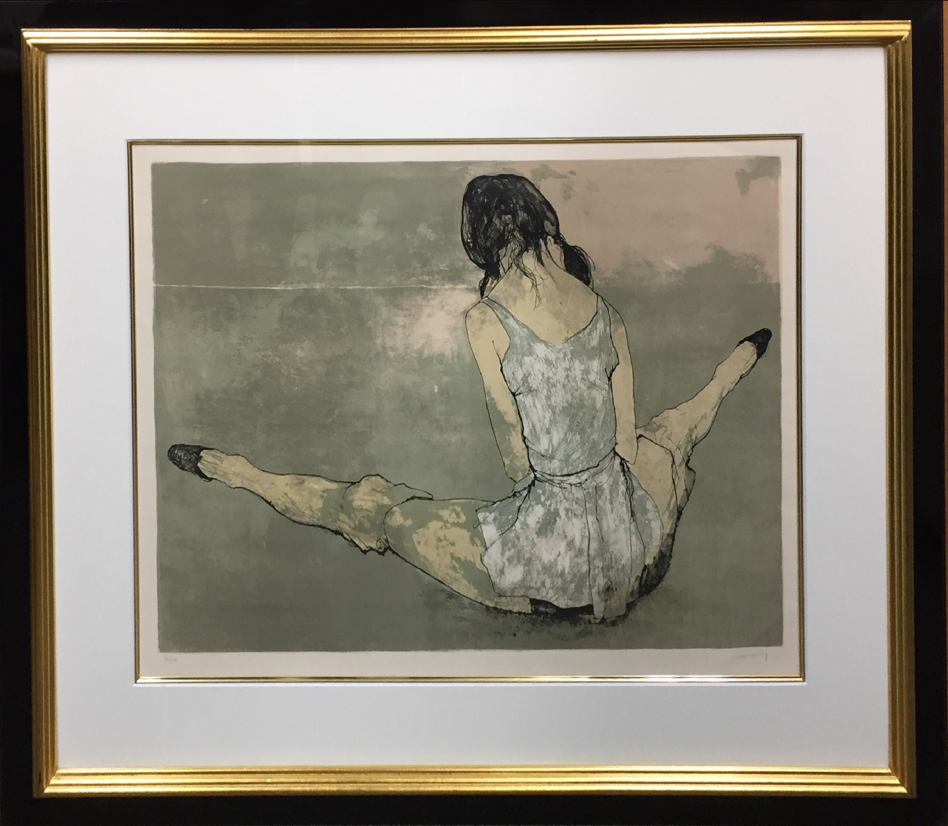 ジャン・ジャンセン バレリーナの絵のある静物 真作 リトグラフ 真作