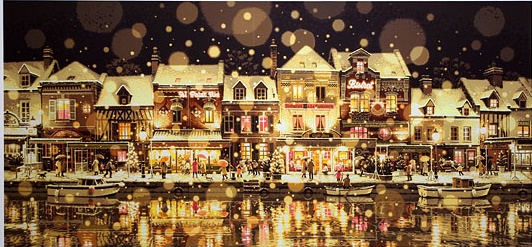 ジグソーパズル 笹倉鉄平 サン・ルーに降る雪 1518スモールピース 笹倉