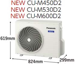 CU-M530D2｜パナソニック最新マルチエアコン室外機を送料無料で格安販売
