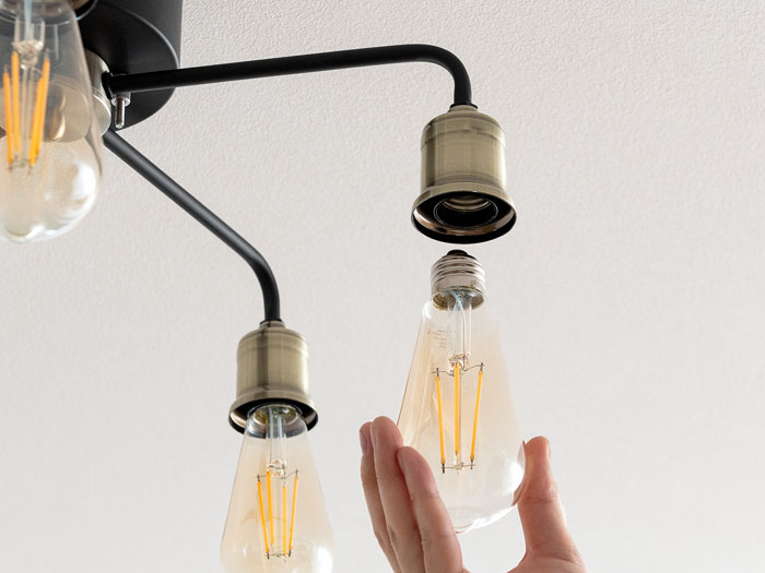 インダストリアルデザイン5灯シーリングライト JACE(ジェイス) | 家具