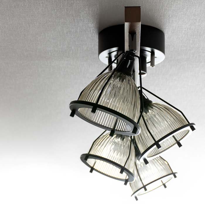 unico】ブラック 3灯 シーリングライト ガラスシェード dショッピング