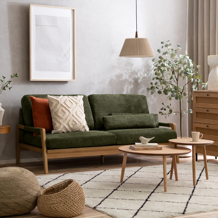 ウッドフレームソファ Kotto(コット)レザータイプ | 家具・インテリア