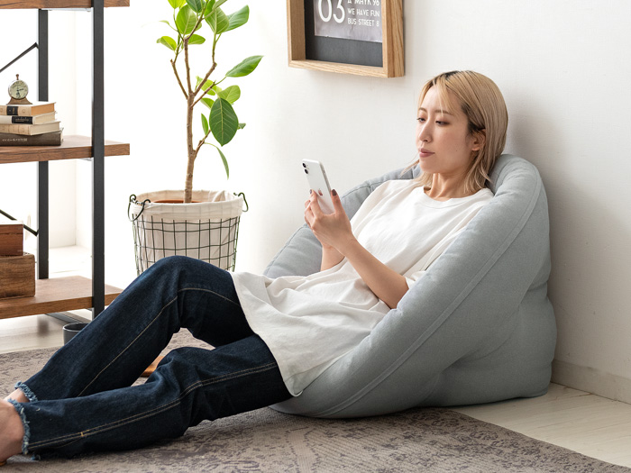 ROIROM クッション 2人セット ソファになる2WAYフロアクッション