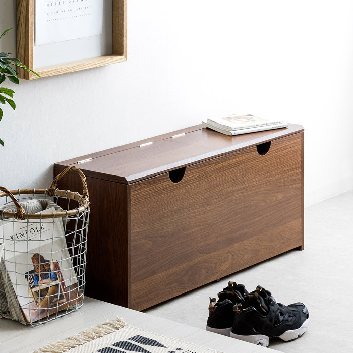 ちー。北海道民芸家具 収納付きベンチ(イス、収納箱) ちー。北海道民芸家具