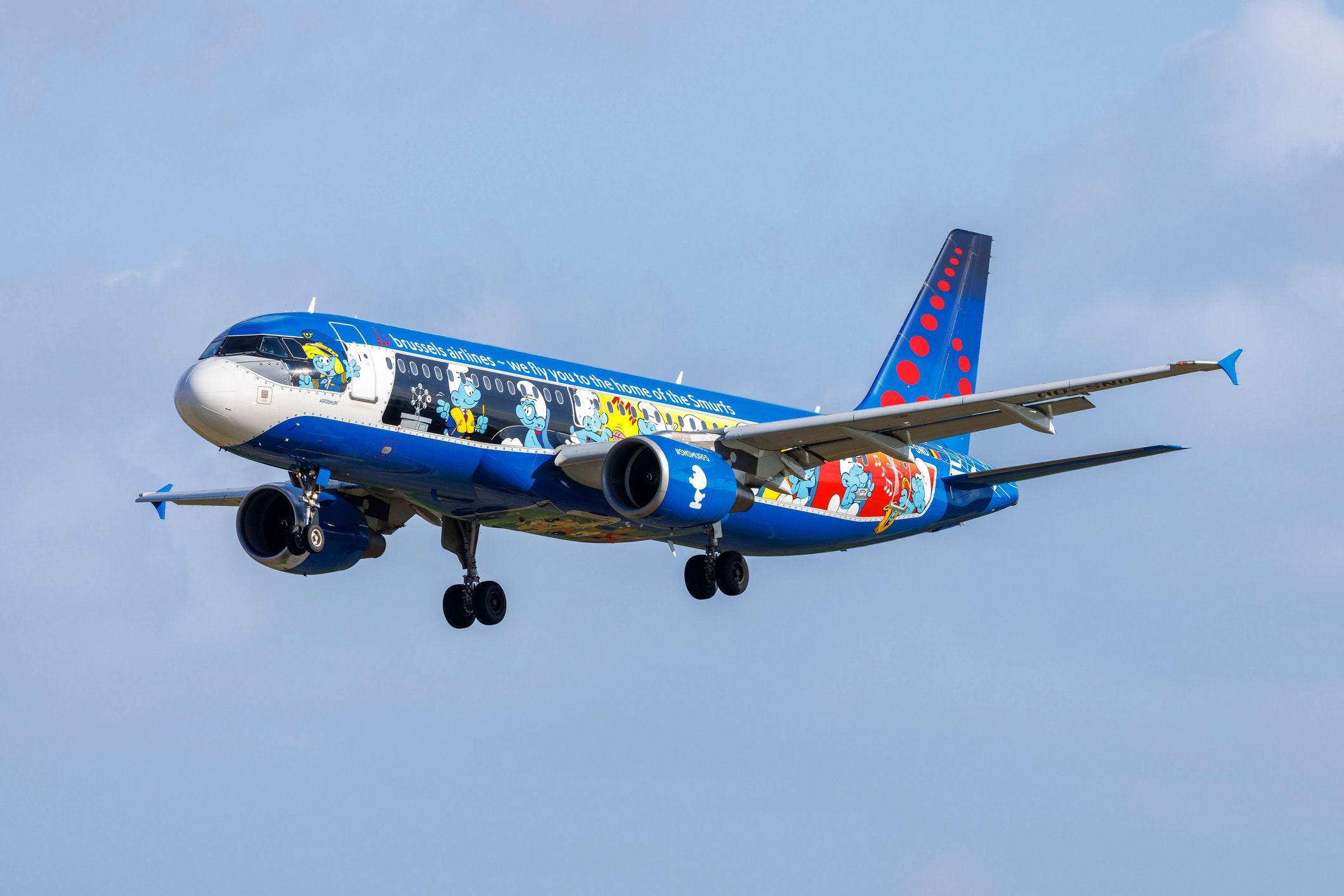 ブリュッセル航空 Airlinertags A320 コンビ色 ブリュッセル航空