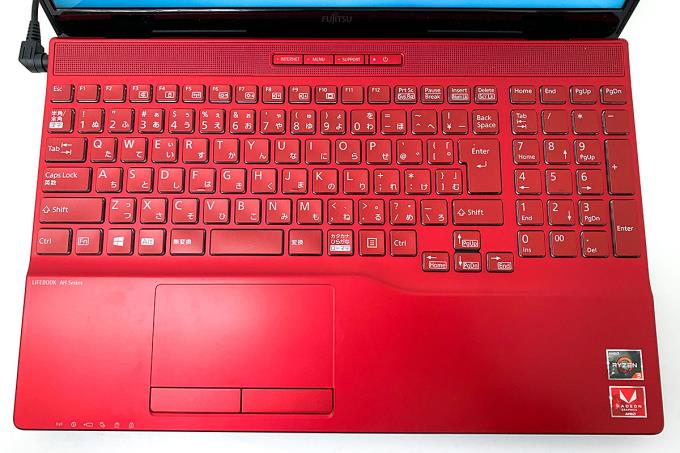 FMV LIFEBOOK AH43/E3 FMVA43E3R ガーネットレッド 15.6型 Ryzen3
