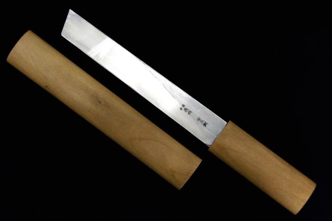 塗師屋小刀 210mm 安来鋼 鞘・箱付 λA2363-2L5B | 義尚 | 包丁-アキバ流通