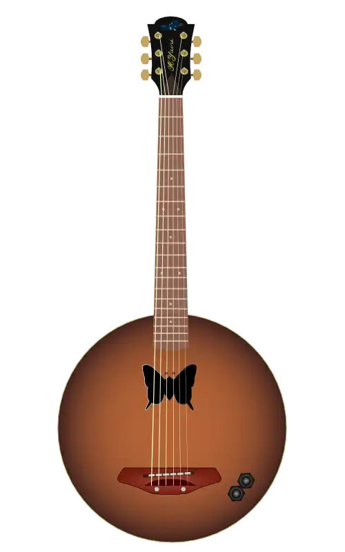 K.Yairi OK-1E(Kヤイリ 桶ギター)の解説と無料イラスト | ギター図鑑