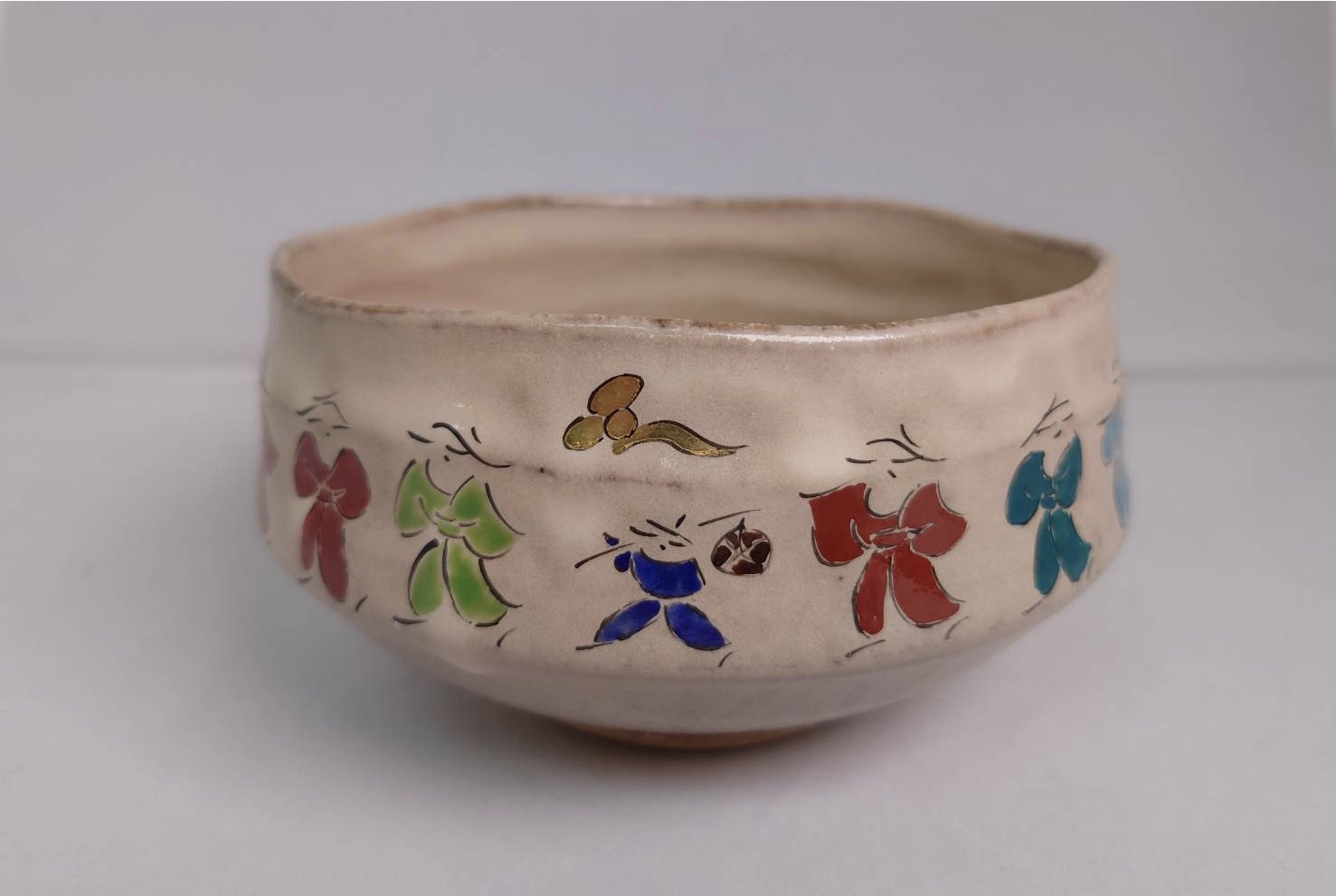 大正レトロ 赤膚焼(あかはだやき)水指 未使用 赤膚焼 大塩正人