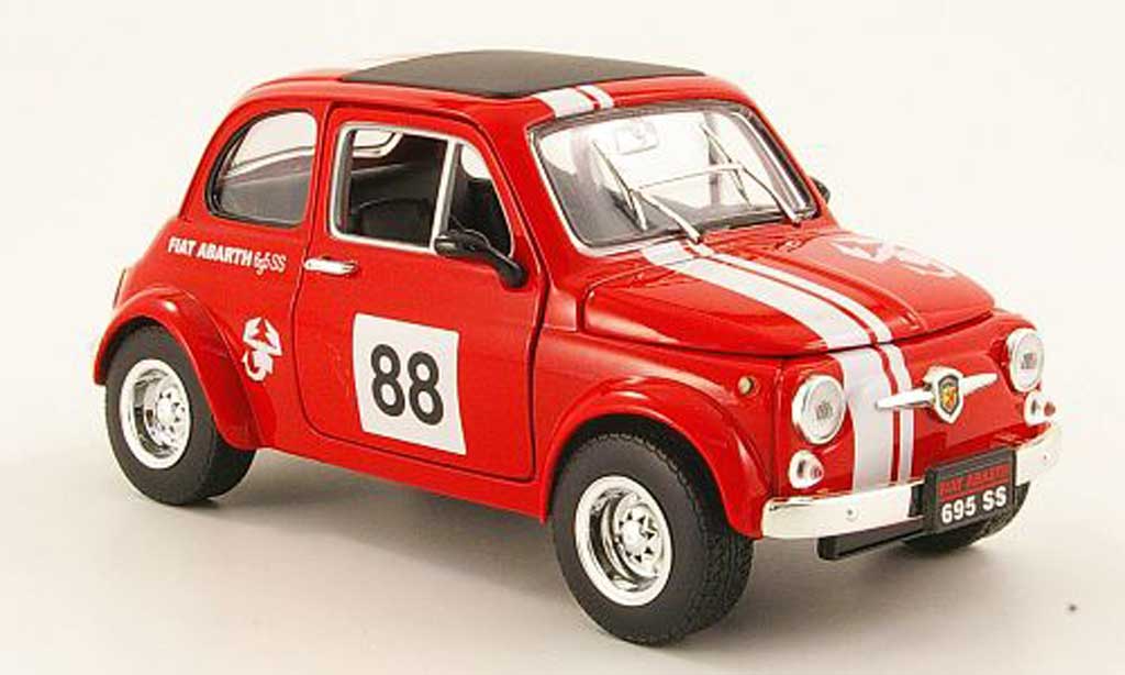 Diecast model cars Fiat 500 Abarth 1/18 Mondo Motors Abarth grey