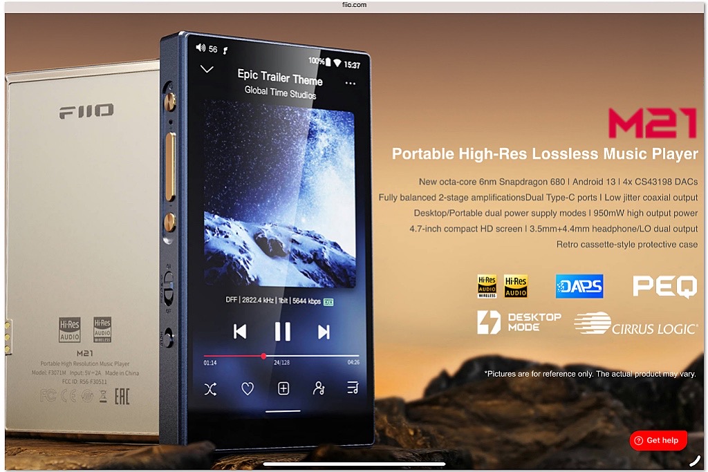FiiO M21 Portable Music Player - Alpha Audio
