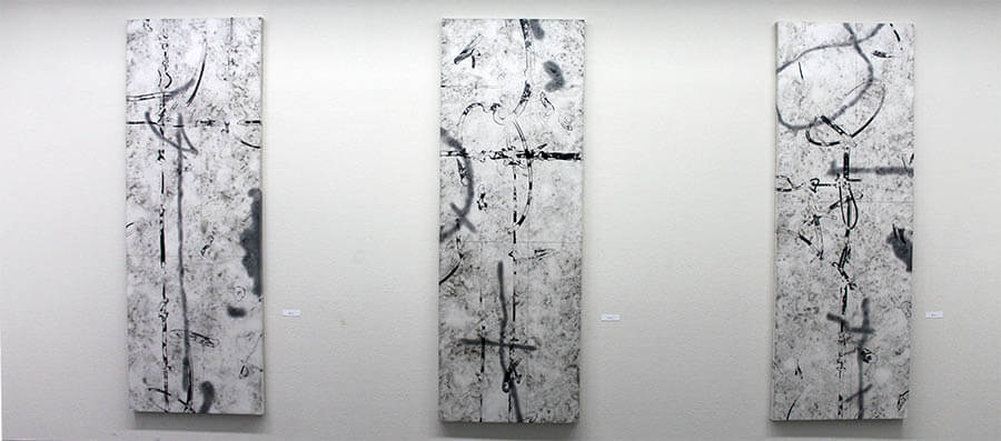 現代美術、木村二朗「語り部」6号油彩、新象作家展出品作 木村彩子