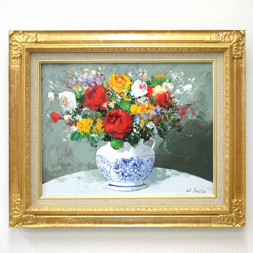 花 油絵 F0(180×140mm) 花 油絵 F0(180×140mm) 【公式通販】