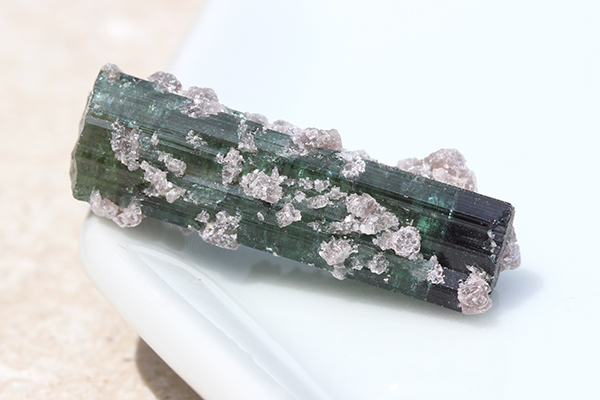 18cm ウォーターメロン トルマリン レピドライト ブラジル 鉱物標本