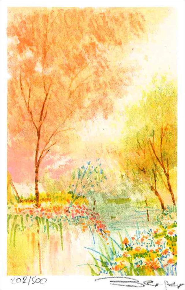 ベルジェ・トーレス 絵画(版画/リトグラフ) ガティーヌの森Ⅲ 1255