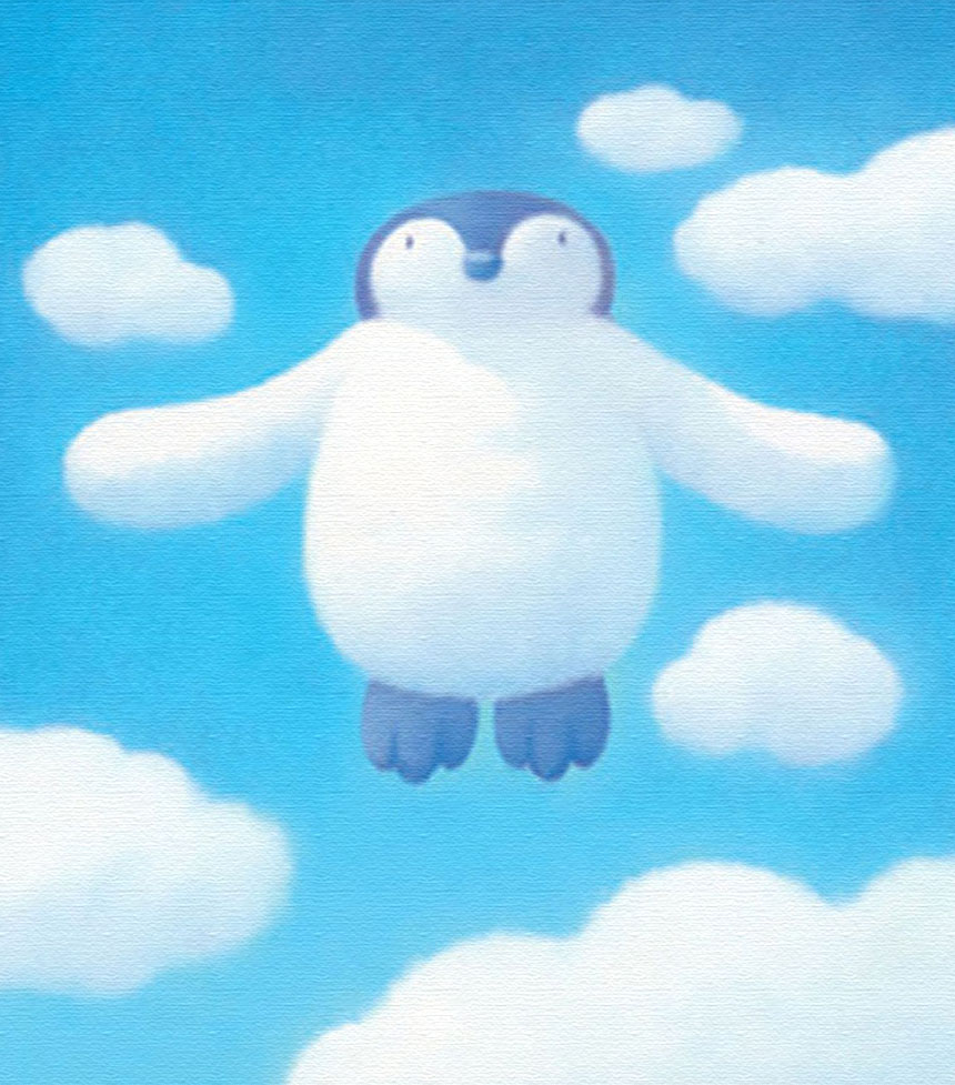 正規品【渡辺宏】ペンギン☆ペンギン☆パステル画☆版画☆ジクレー☆絵画
