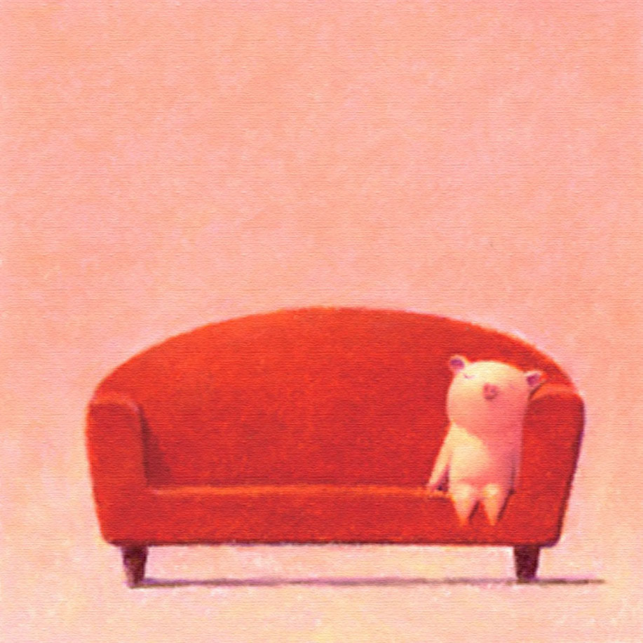 渡辺宏 ジクレー 「いつも二人で」 渡辺宏 ジクレー 「いつも二人で