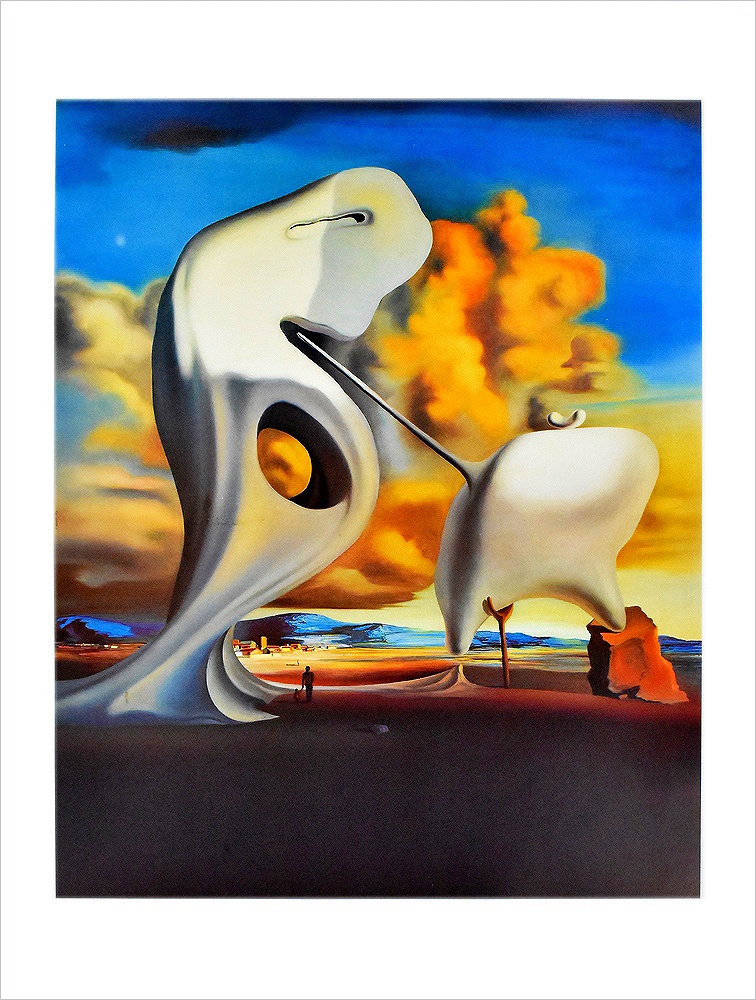 額装 絵画 希少 サルバトーリ ダリ風 レリーフ 木製縁 変額 【公式通販】