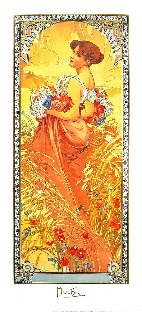 アルフォンス・ミュシャ ポスター A3801(Po-06)|アート＆フレーム|絵と