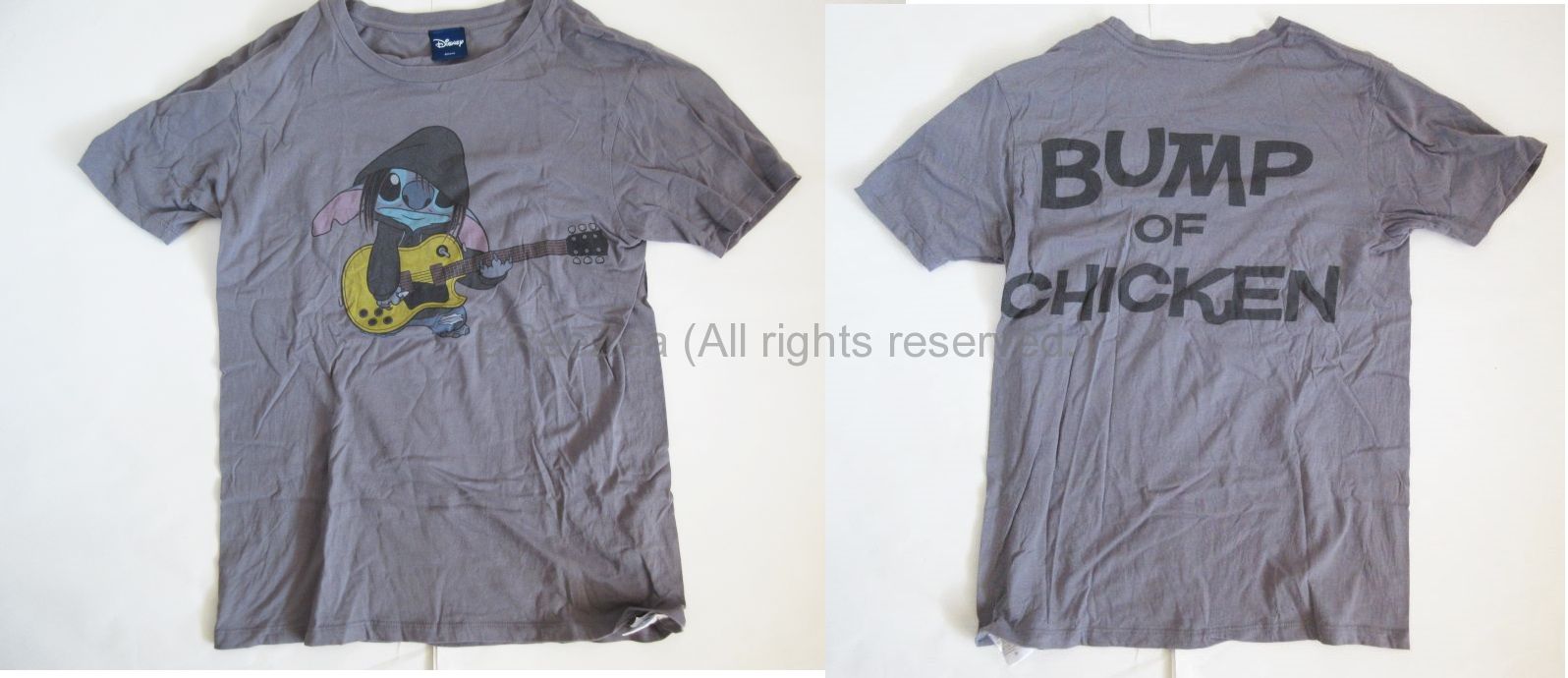 BUMP OF CHICKEN☆スティッチTシャツ灰L☆バンプオブチキン BUMP OF