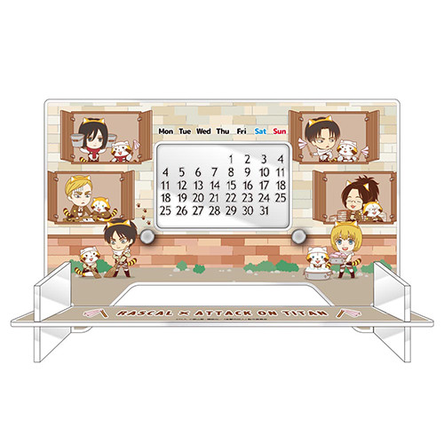 アクリル万年カレンダー｜商品情報｜ラスカル×進撃の巨人 コラボ第2弾