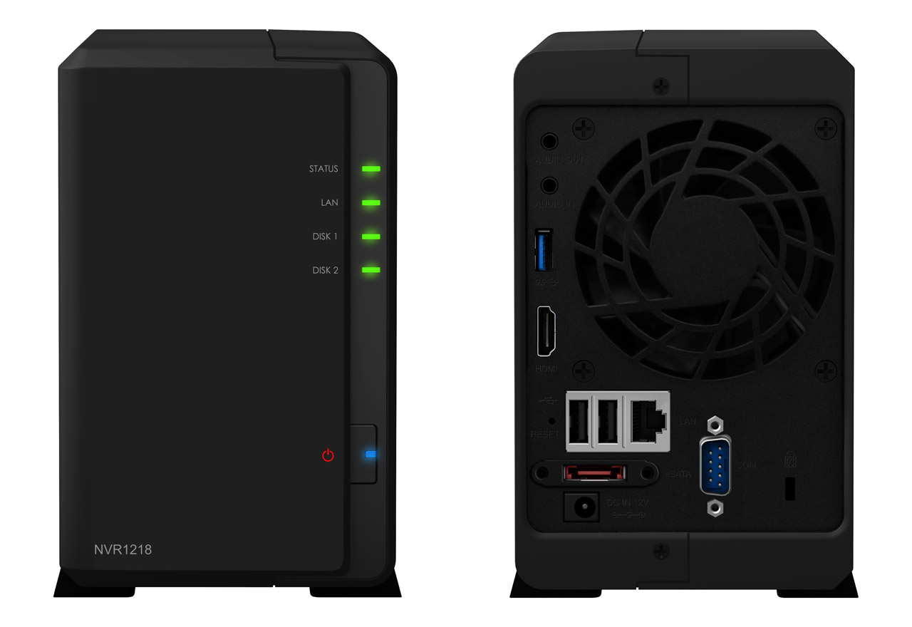 Network Video Recorder NVR1218 | Synology 2ベイオールインワン監視