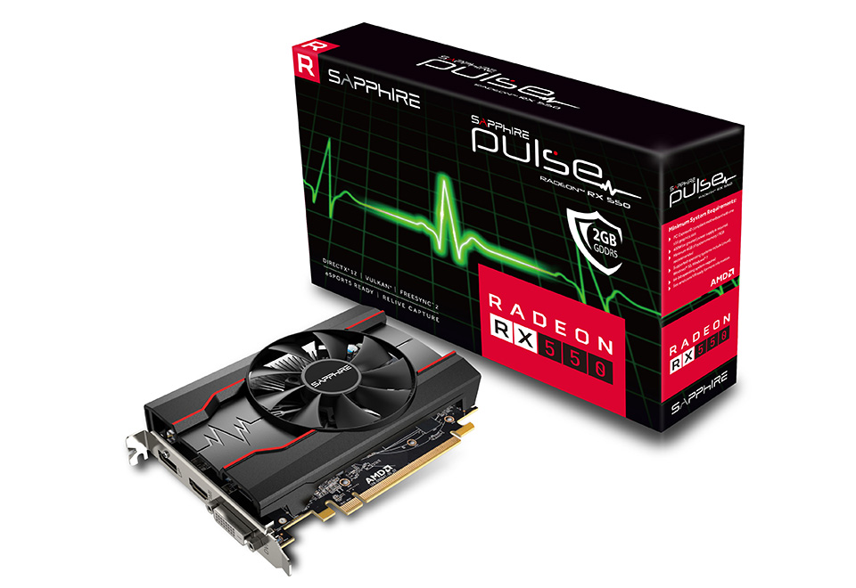 SAPPHIRE PULSE RADEON RX 550 2G GDDR5 | SAPPHIRE グラフィック