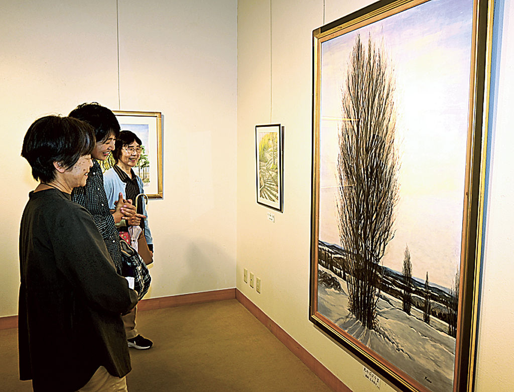100号、新世紀展入選作品「たたずむ男」 100号、新世紀展入選作品
