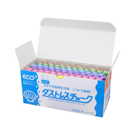 DCC-72-6C｜ダストレスチョーク 6色(各色12本)計72本入り 日本理化学